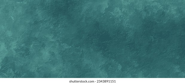 Dark blue green background vector texture. Embossed marbled textured illustration. Color stucco for design interior. Abstract grunge template.	