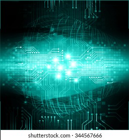 dark blue green color Light Abstract Technology background for computer graphic website internet and business. circuit. illustration. infographics. binary code background. www.vector.Spark.zero one.