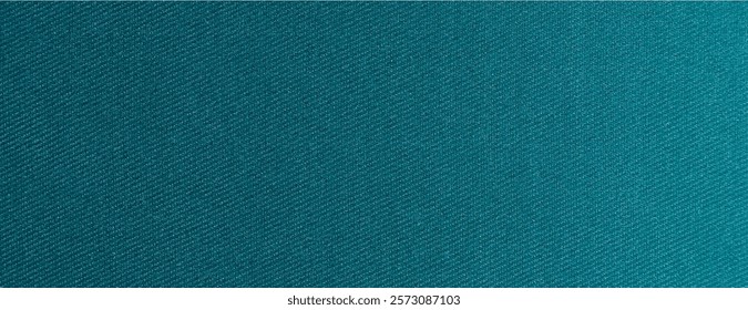 Dark blue green fabric texture background. Simple background, Dark blue green fabric texture banner vector background. Minimal fabric texture. Minimal dark blue green fabric vector texture background