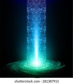Dark blue green light Abstract background. dark red color Light Abstract Technology background for computer graphic website internet and business. circuit. illustration. infographics. ray
