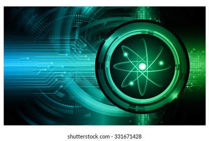 Dark blue green Light Abstract Technology background for computer graphic website internet business. illustration.infographics. motion move blur.neon. pixel. molecule atom electron neutron nuclear.