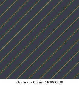 Dark blue with green lines seamless pattern. Vector illustration.