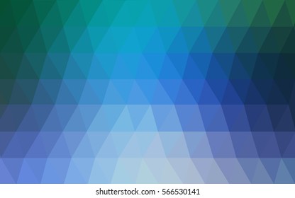 Dark blue, green modern geometrical abstract background. Texture, seamless background. Geometric background in Origami style with gradient. 