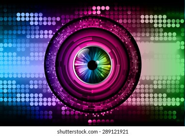 dark blue green pink color Light Abstract Technology background for computer graphic website internet and business. circuit. vector illustration. abstract digital. infographics. eye.