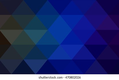 Dark blue, green polygonal background. A vague abstract illustration with gradient. Brand-new design for your business.