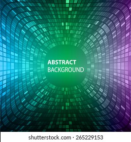 Dark blue green purple Vector abstract design. pixels mosaic background computer graphic website  business and internet. table. ext box. Brochure. card. wave. banner.