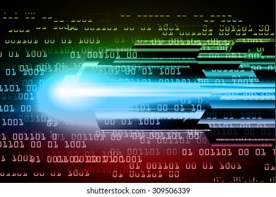 dark blue green red Light Abstract Technology background for computer graphic website internet and business. circuit. illustration. infographics. binary code background. www. vector. one. zero