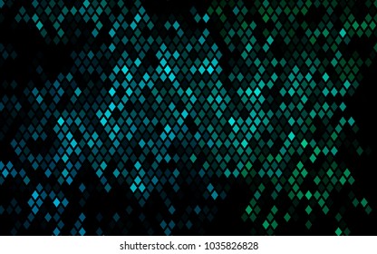 Dark Blue, Green vector abstract textured polygonal background. Blurry rectangular design. The pattern with repeating rectangles can be used for background.