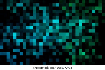 Dark Blue, Green vector abstract textured polygonal background. Blurry rectangular design. The pattern with repeating rectangles can be used for background.