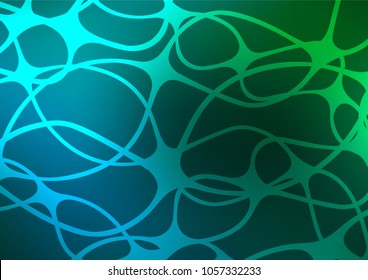 Dark Blue, Green vector abstract doodle background. Modern geometrical abstract illustration with doodles. The template can be used as a background for cell phones.
