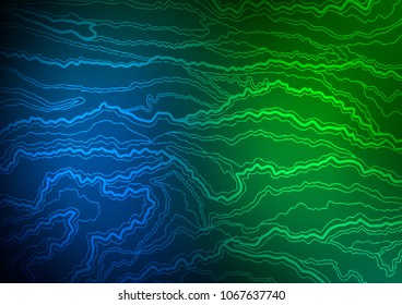 Dark Blue, Green vector abstract doodle background. Decorative shining illustration with doodles on abstract template. A completely new design for your business.