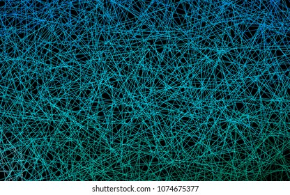 Dark Blue, Green vector abstract colorful background, which consist of triangles. Pattern with colored triangles on white background.