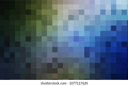Dark Blue, Green vector abstract textured polygonal background. Blurry rectangular design. The pattern with repeating rectangles can be used for background.