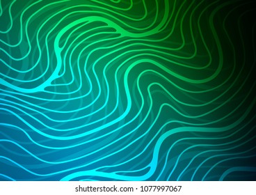 Dark Blue, Green vector abstract doodle texture. Decorative shining illustration with doodles on abstract template. A completely new design for your business.