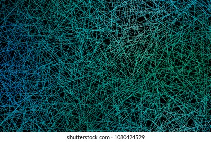 Dark Blue, Green vector abstract colorful background, which consist of triangles. Pattern with colored triangles on white background.