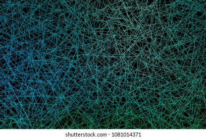 Dark Blue, Green vector abstract colorful background, which consist of triangles. Pattern with colored triangles on white background.
