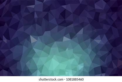 Dark Blue, Green vector abstract polygonal pattern. Modern abstract illustration with triangles. Template for cell phone's backgrounds.