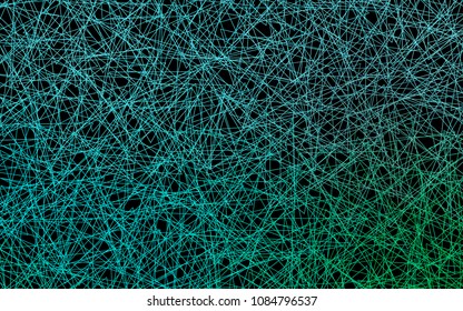 Dark Blue, Green vector abstract colorful background, which consist of triangles. Pattern with colored triangles on white background.