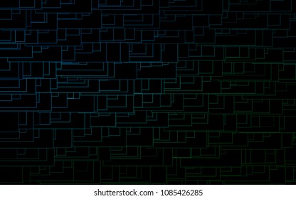 Dark Blue, Green vector abstract textured polygonal background. Blurry rectangular design. The pattern with repeating rectangles can be used for background.