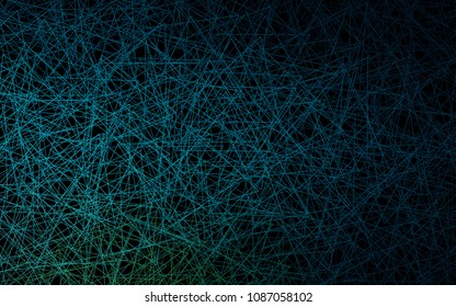 Dark Blue, Green vector abstract colorful background, which consist of triangles. Pattern with colored triangles on white background.