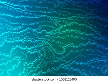 Dark Blue, Green vector abstract doodle background. Ethnic elegant natural pattern with gradient. The template can be used as a background for cell phones.