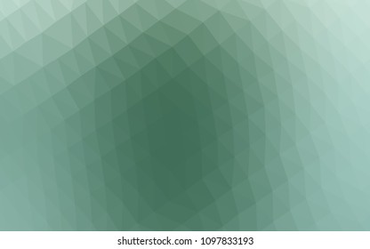 Dark Blue, Green vector abstract polygonal pattern. Glitter abstract illustration with an elegant design. The textured pattern can be used for background.