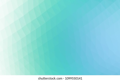 Dark Blue, Green vector abstract mosaic template. A completely new color illustration in a vague style. Brand new design for your business.