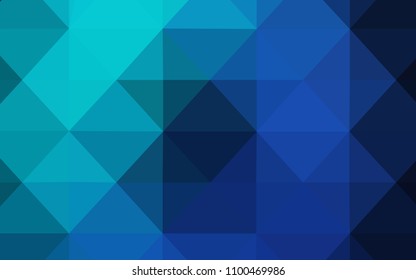 Dark Blue, Green vector abstract polygonal template. Geometric illustration in Origami style with gradient.  Polygonal design for your web site.