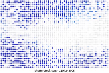 Dark Blue, Green vector abstract pattern with circles. Geometry template for your business design. Background with colored spheres.