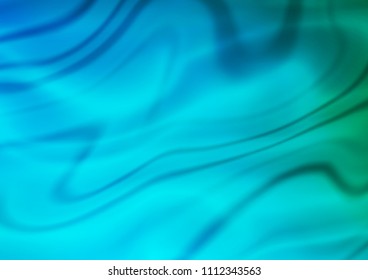 Dark Blue, Green vector abstract blurred template. An elegant bright illustration with gradient. The completely new template can be used for your brand book.