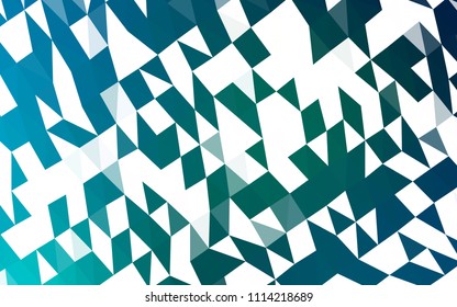 Dark Blue, Green vector abstract polygonal cover. Colorful abstract illustration with gradient. The completely new template can be used for your brand book.