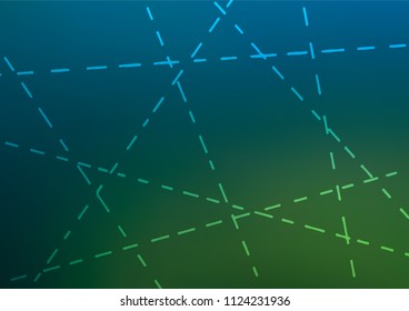 Dark Blue, Green vector abstract doodle template. A completely new color illustration in doodle style. Hand painted design for web, leaflet, textile.