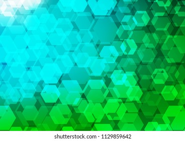 Dark Blue, Green vector abstract mosaic pattern. Glitter abstract illustration with an elegant design. Brand new design for your business.