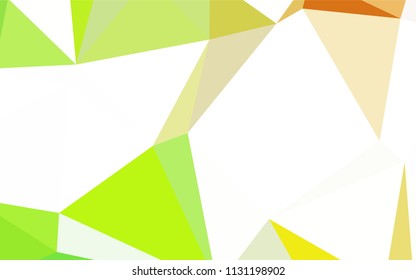 Dark Blue, Green vector abstract polygonal template. Shining polygonal illustration, which consist of triangles. Template for cell phone's backgrounds.