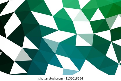 Dark Blue, Green vector abstract mosaic abstract mosaic. Colorful abstract illustration with gradient. The template can be used as a background for cell phones.