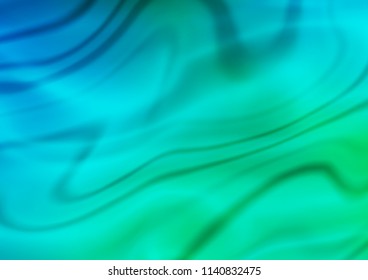 Dark Blue, Green vector abstract blurred template. An elegant bright illustration with gradient. Brand new design for your business.