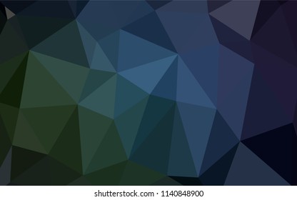 Dark Blue, Green vector abstract mosaic background. Colorful illustration in abstract style with gradient. That pattern can be used as a part of a brand book.