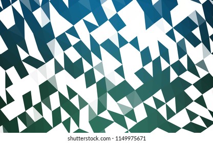 Dark Blue, Green vector abstract polygonal cover. A sample with polygonal shapes. The elegant pattern can be used as part of a brand book.