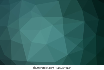 Dark Blue, Green vector abstract mosaic backdrop. A completely new color illustration in a vague style. The textured pattern can be used for background.