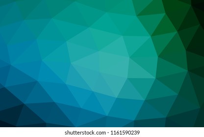 Dark Blue, Green vector abstract mosaic abstract mosaic. Creative illustration in halftone style with gradient. The textured pattern can be used for background.