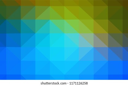 Dark Blue, Green vector abstract mosaic backdrop. Polygonal abstract illustration with gradient. Textured pattern for your backgrounds.