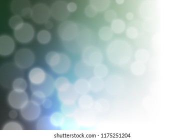 Dark Blue, Green vector abstract bokeh pattern. Creative illustration in halftone style with gradient. Brand new style for your business design.