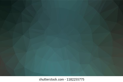 Dark Blue, Green vector abstract mosaic background. Modern geometrical abstract illustration with gradient. A new texture for your design.