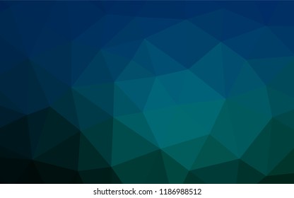 Dark Blue, Green vector abstract mosaic backdrop. Colorful abstract illustration with gradient. The template can be used as a background for cell phones.