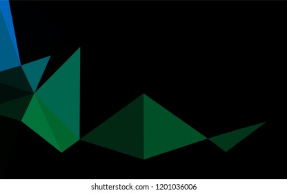 Dark Blue, Green vector abstract mosaic pattern. A completely new color illustration in a vague style. A new texture for your design.