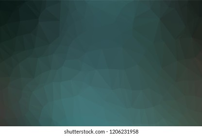 Dark Blue, Green vector abstract mosaic pattern. A completely new color illustration in a vague style. Brand new style for your business design.