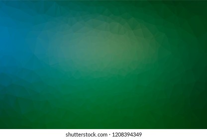 Dark Blue, Green vector abstract mosaic pattern. A completely new color illustration in a vague style. The textured pattern can be used for background.