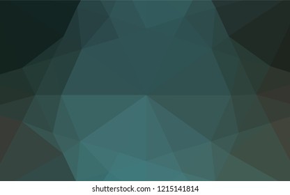 Dark Blue, Green vector abstract polygonal layout. Shining colored illustration in a Brand new style. The polygonal design can be used for your web site.