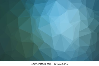 Dark Blue, Green vector abstract mosaic backdrop. Brand new colored illustration in blurry style with gradient. The completely new template can be used for your brand book.