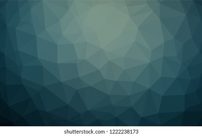Dark Blue, Green vector abstract polygonal cover. Shining colored illustration in a Brand new style. A completely new design for your business.